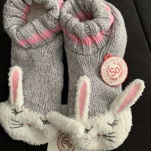 Bunny ears slipper socks!